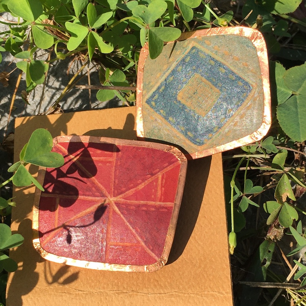 ☀️ Two Gourd Folk Art Pins
